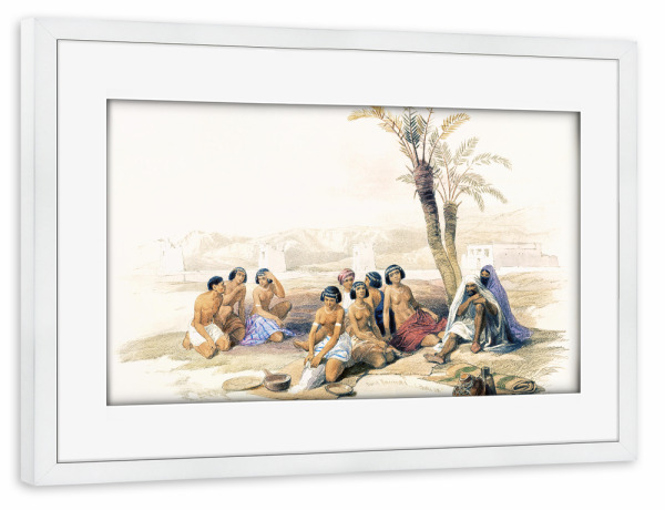 Poster mit Rahmen weiß "Abessinische Sklaven" artboxONE - Menschen,Reise / Afrika,Für Papa