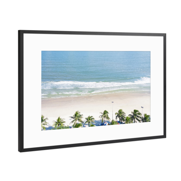 Poster mit Rahmen Schwarz (Metallic) "Tropischer vietnamesischer Strand" artboxONE - Reise,Reise / Strand und Meer,Reise / Länder