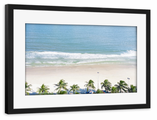 Poster mit Rahmen schwarz "Tropischer vietnamesischer Strand" artboxONE - Reise,Reise / Strand und Meer,Reise / Länder
