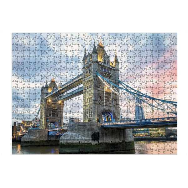 Puzzle Ravensburger "Tower Bridge bei Sonnenuntergang" artboxONE - Städte,Städte / London,Reise