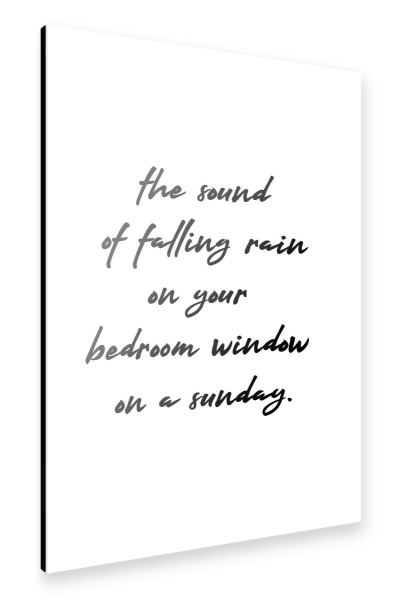 Alu-Dibond "Der Klang des Regens" 30x20 cm artboxONE