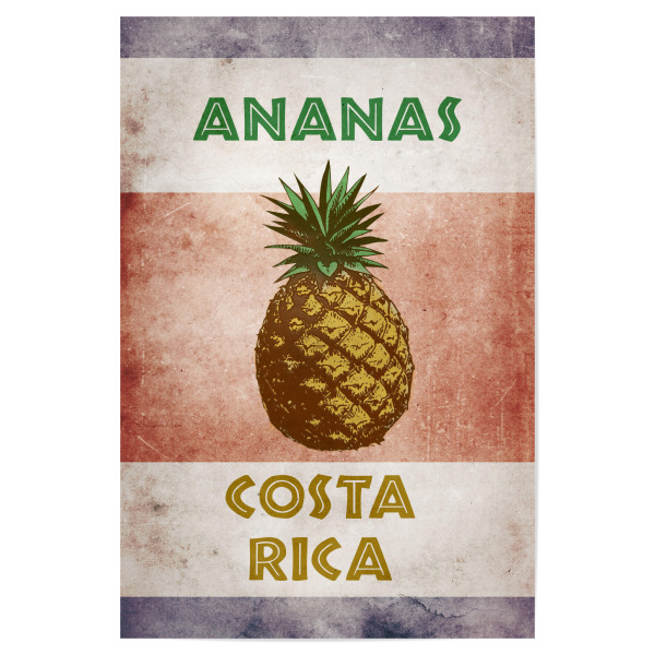 Poster "Ananas Costa Rica" artboxONE - Reise,Essen & Trinken,Reise / Länder,Essen & Trinken / Obst & Gemüse