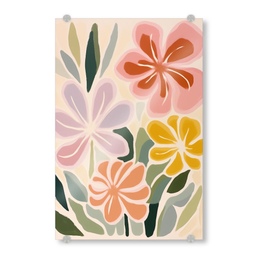 Pastel flowers romance