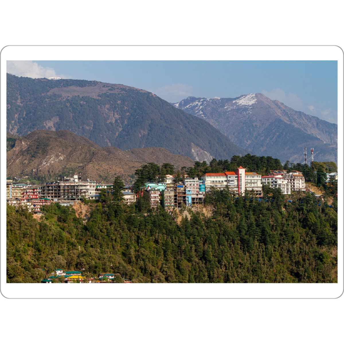 Tischset "Dharamshala in Indien" artboxONE - Architektur,Reise / Asien - Dharamshala,Indien,Stadt,Buddha,Dalai lama,Landschaft,Himalaya