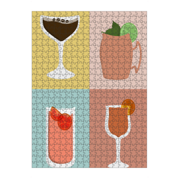 artboxONE Puzzle "Weitere Colorblock-Cocktails" artboxONE - Menschen,Essen & Trinken / Alkohol