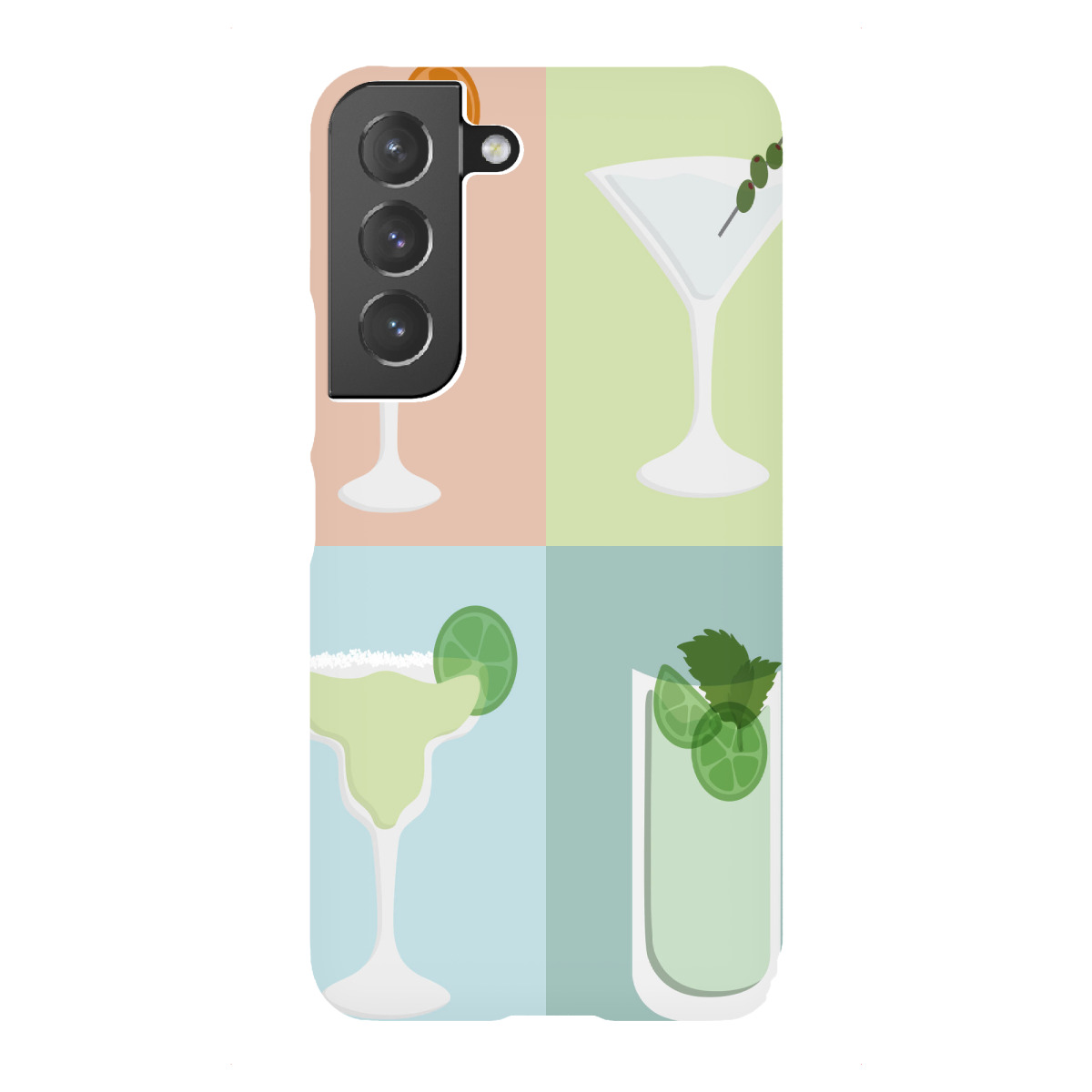 "Colorblock-Cocktails"für Samsung Galaxy - Premium-Case Handyhülle artboxONE