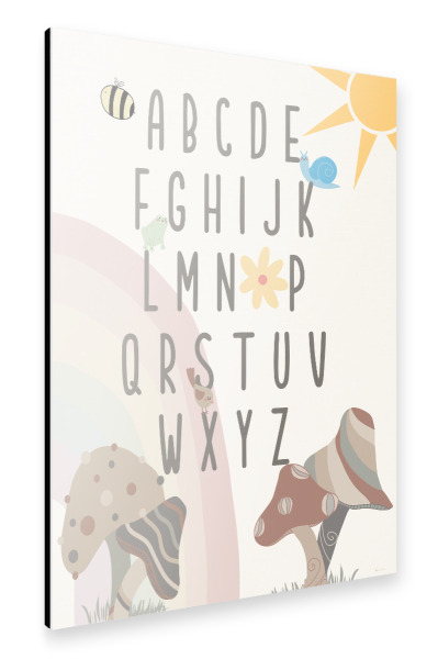 Alu-Dibond "Gartenzauber-Alphabet" 30x20 cm artboxONE