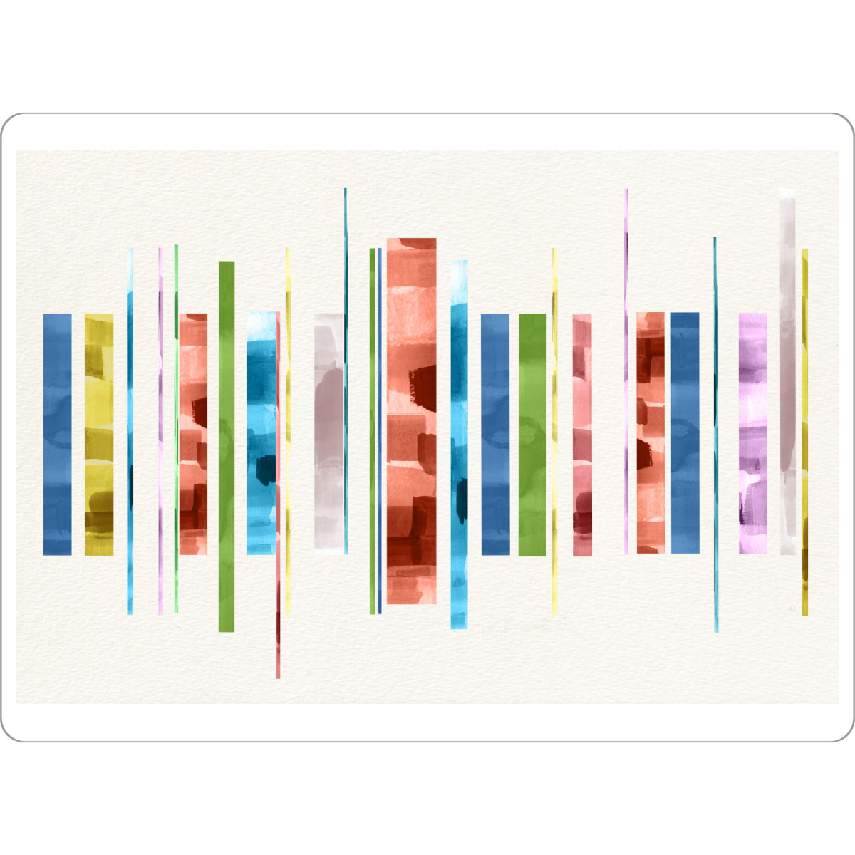 Tischset "Sonne und Wasser" artboxONE - Abstrakt - Balken,Farben,Abstrakt - Bild balken