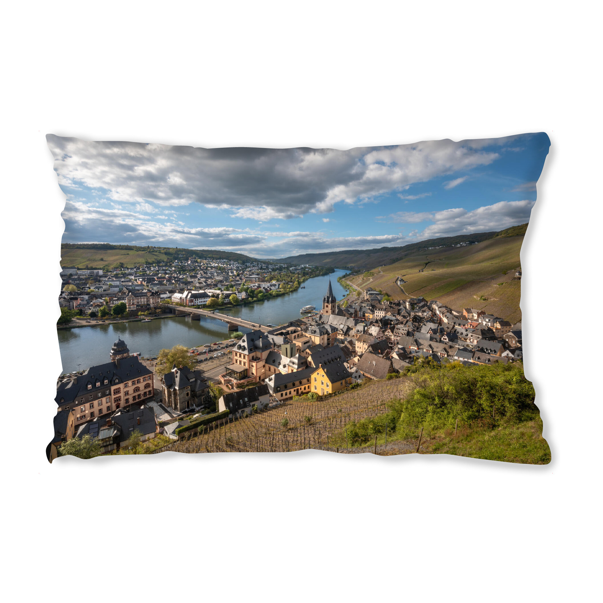 Design-Kissen "Bernkastel-Kues Stadtansicht" artboxONE - Städte,Reise