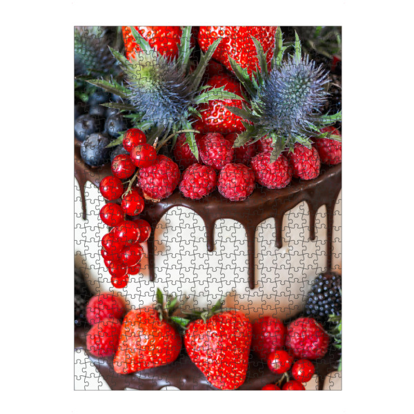 Puzzle Ravensburger "Leckerere Früchte-Torte" artboxONE - Floral,Essen & Trinken,Essen & Trinken / Obst & Gemüse