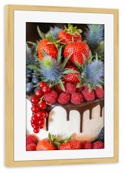 Poster mit Rahmen kiefer "Früchte Tote" artboxONE - Floral,Essen & Trinken,Essen & Trinken / Obst & Gemüse