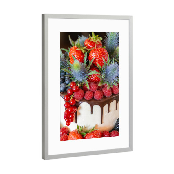 Poster mit Rahmen Silber "Früchte Tote" artboxONE - Floral,Essen & Trinken,Essen & Trinken / Obst & Gemüse