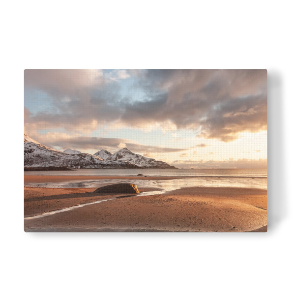 Leinwandbild "Strand in Norwegen" artboxONE - Natur,Reise,Reise / Strand und Meer