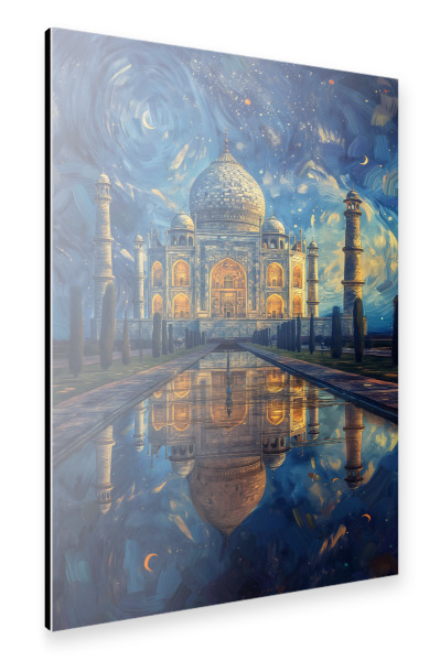 Alu-Dibond "Taj Mahal - Van Gogh" 30x20 cm artboxONE