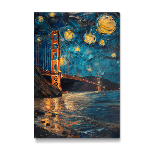 Galerie-Print "Golden Gate Bridge - Van Gogh" 30x20 cm artboxONE