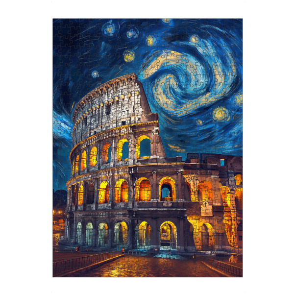 Puzzle Ravensburger "Kolosseum in Rom - Van Gogh" artboxONE - Städte,Reise,Architektur,Städte / Rom