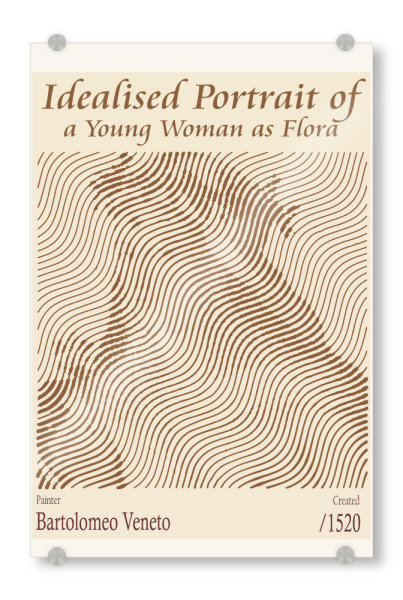 Acrylglasbild "Eine junge Frau als Flora" artboxONE - Abstrakt