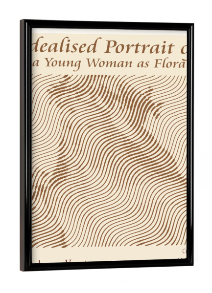 Poster mit schwarzem Rahmen "Eine junge Frau als Flora" artboxONE - Abstrakt