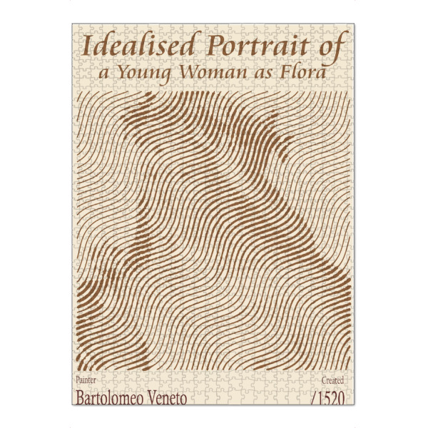 Puzzle Ravensburger "Eine junge Frau als Flora" artboxONE - Abstrakt