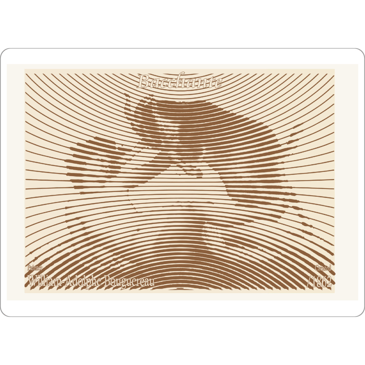 Tischset "Bacchantin (1862)" artboxONE - Abstrakt