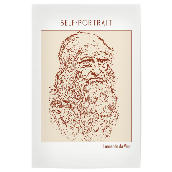 Poster "Self-portrait by Leonardo da Vinci" artboxONE - Abstrakt