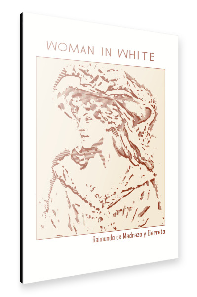 Alu-Dibond "Woman in White" 30x20 cm artboxONE