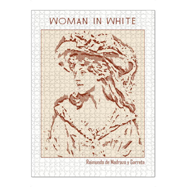 Puzzle Ravensburger "Woman in White" artboxONE - Abstrakt