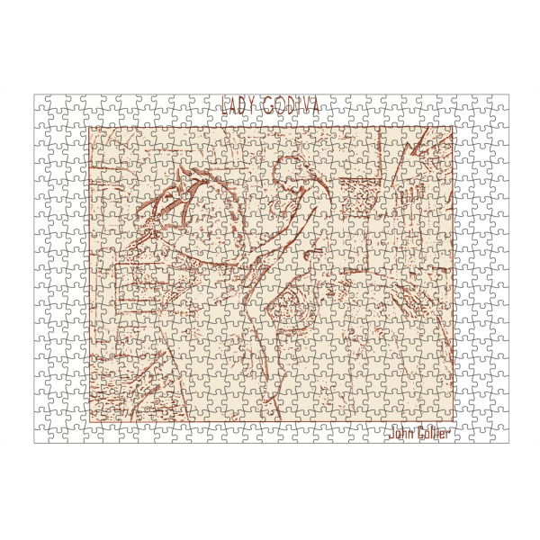 artboxONE Puzzle "Lady Godiva von John Collier" artboxONE - Abstrakt