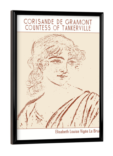 Poster mit schwarzem Rahmen "Gräfin von Tankerville" artboxONE - Abstrakt