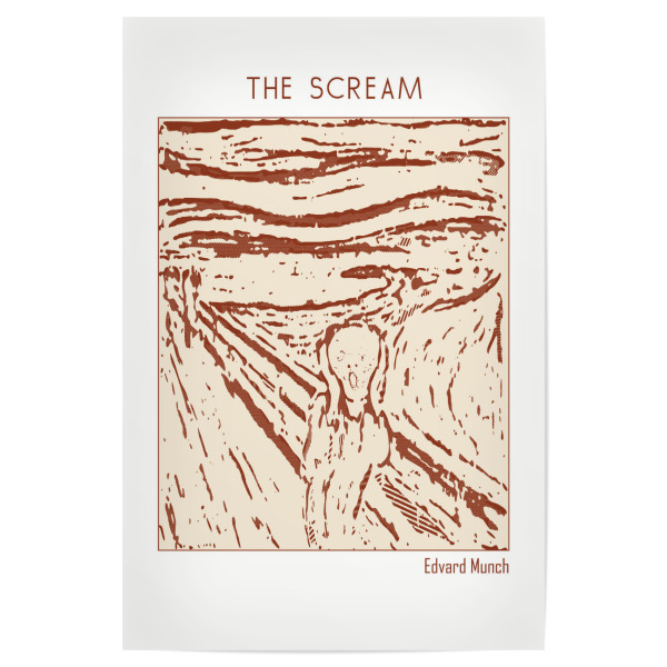 Poster 30x20 cm "Der Schrei – Edvard Munch" artboxONE - Abstrakt
