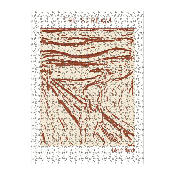 Puzzle Ravensburger "Der Schrei – Edvard Munch" artboxONE - Abstrakt