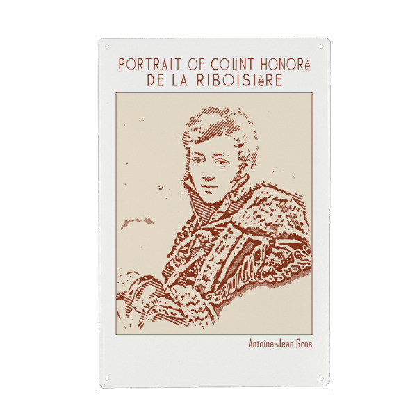 Metall Poster "Graf Honoré de La Riboisière" artboxONE - Abstrakt