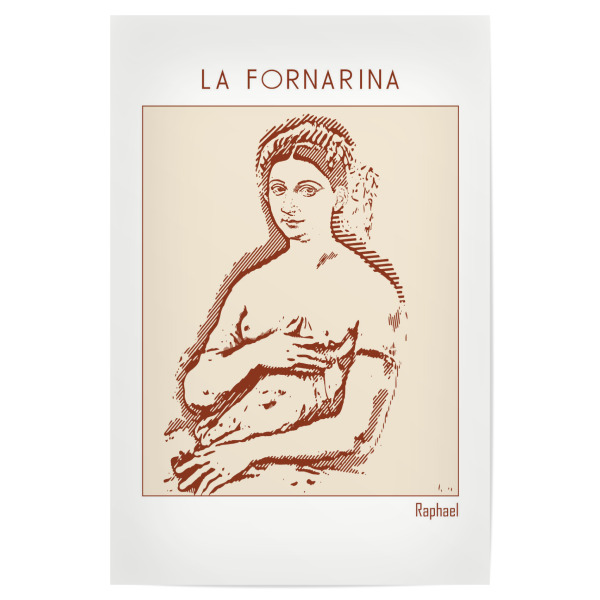 Poster "La Fornarina – Raphael" artboxONE - Abstrakt,Menschen