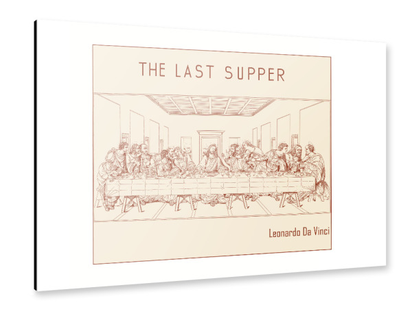 Alu-Dibond "The Last Supper" 30x20 cm artboxONE
