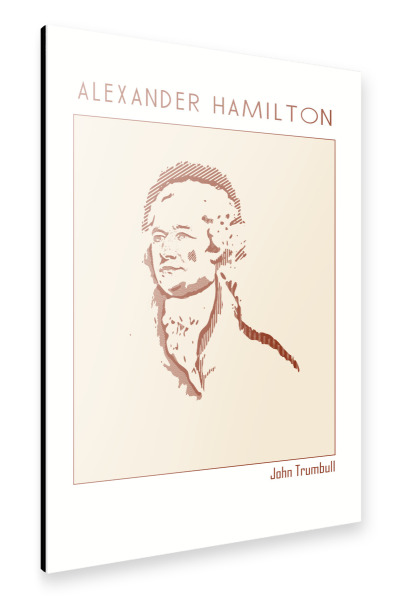 Alu-Dibond "Alexander Hamilton" 30x20 cm artboxONE