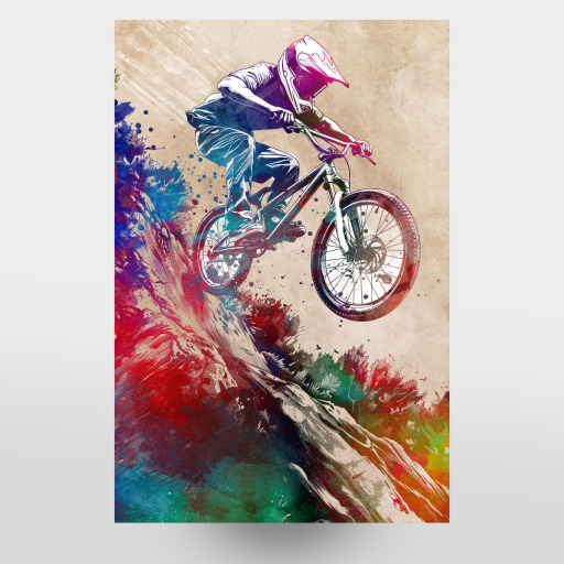 BMX Biker Sport Art H