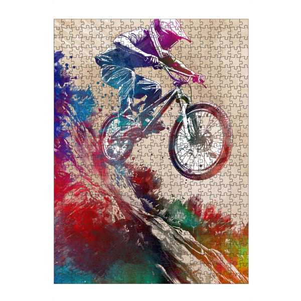 Puzzle Ravensburger "BMX Biker Sport Art H" artboxONE - Sport,Sport / Sommerspiele - Fahrrad,Radfahren,Fahrrad,Biker,Radfahrer,Grafik,Bmx