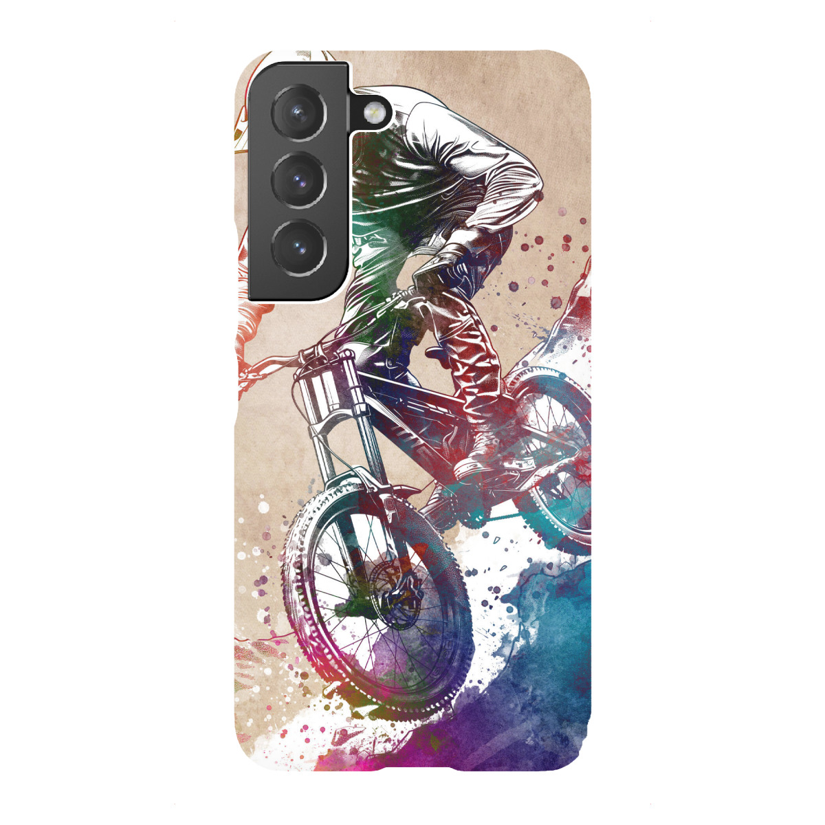 "BMX Biker Sport Art G"für Samsung Galaxy - Premium-Case Handyhülle artboxONE