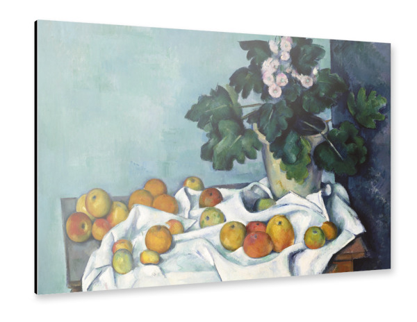 Alu-Dibond "Stillleben mit einem Topf Primeln" 30x20 cm artboxONE