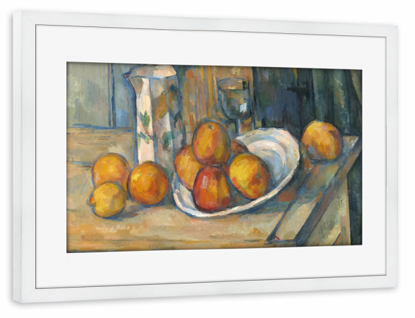 Poster mit Rahmen weiß "Stillleben mit Milchkännchen" artboxONE - Für Mama,Für Papa