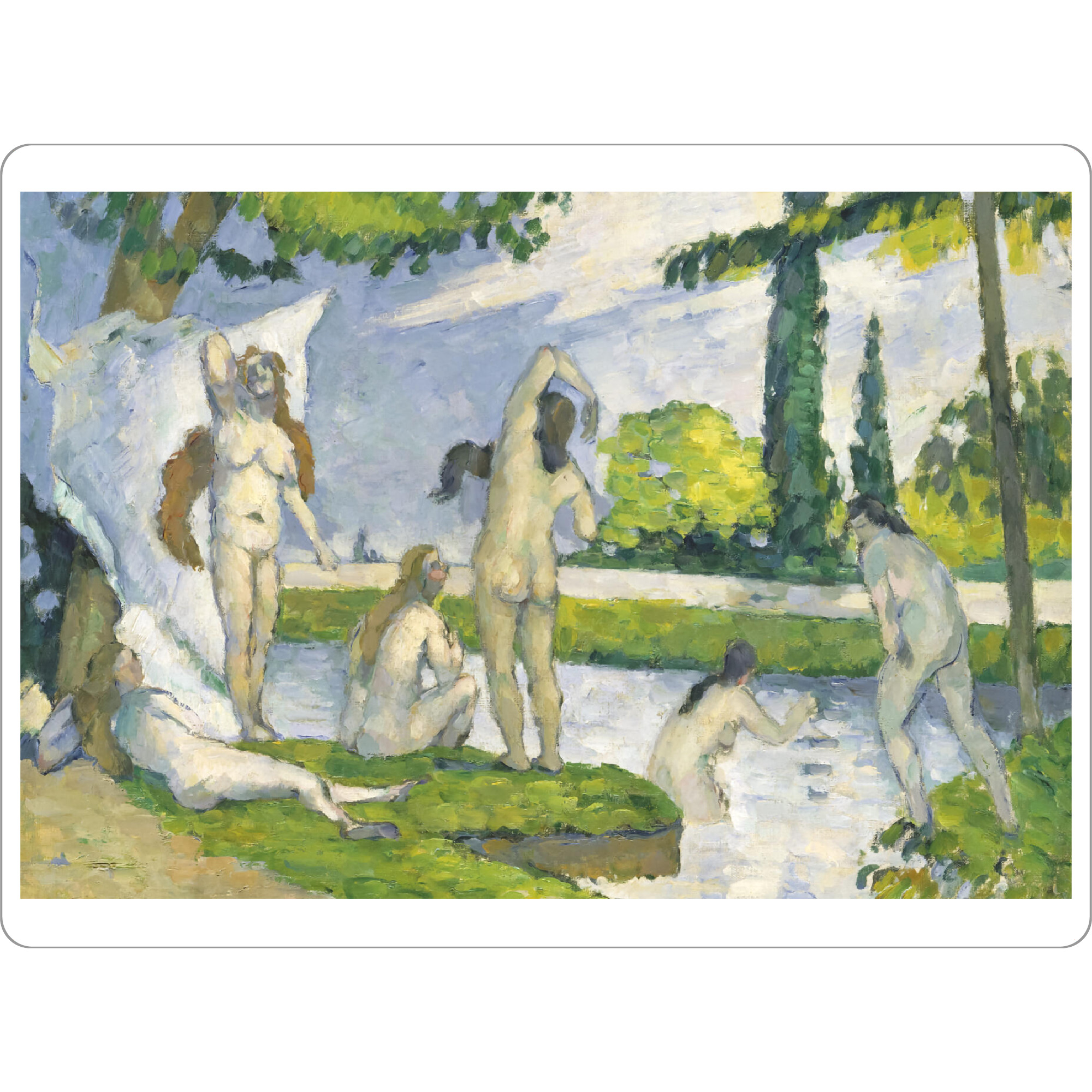 Tischset "Badegäste im Sommer" artboxONE - Menschen,Liebe,Sport / Sommerspiele,Für Mama,Für Papa