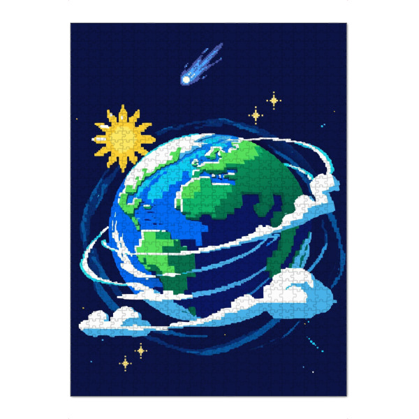 Puzzle Ravensburger "Planet Earth pixel art" artboxONE - Für Kinder,Galaxy