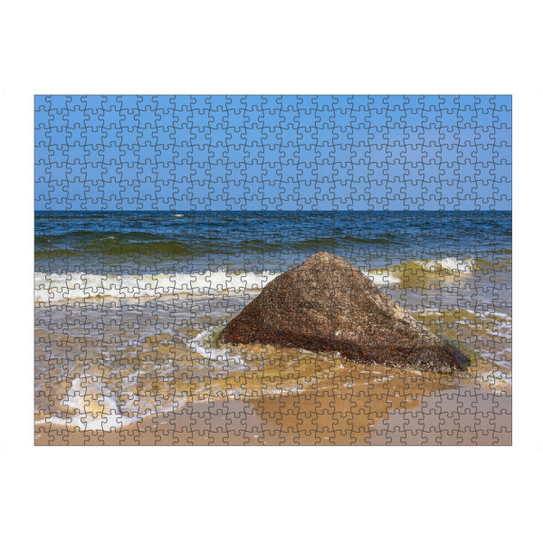 Puzzle Ravensburger "Stein am Strand von Bansin" artboxONE - Natur,Reise,Reise / Strand und Meer