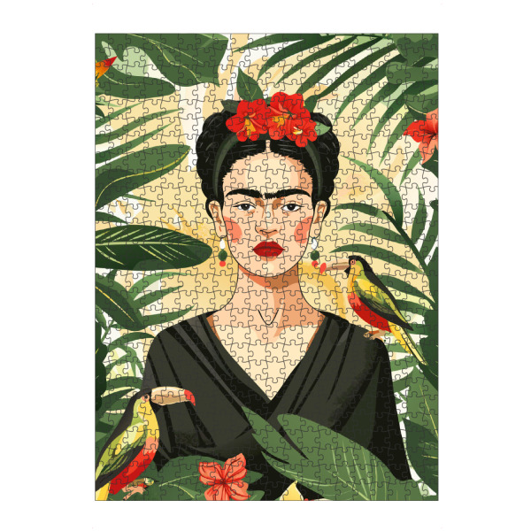 Puzzle Ravensburger "Frida kahlo with birds" artboxONE - Floral,Menschen