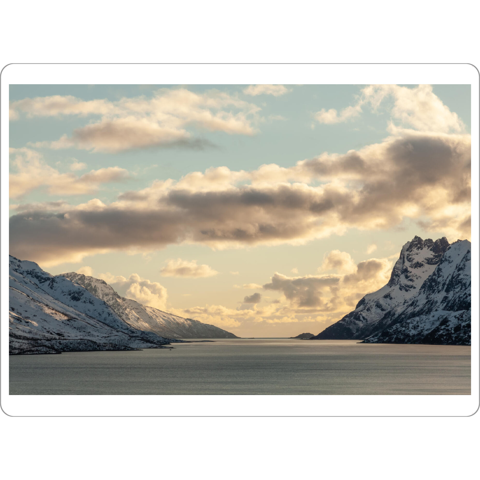 Tischset "Fjord im Abendlicht" artboxONE - Natur,Reise,Reise / Länder