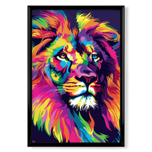 Lion colorful pop art