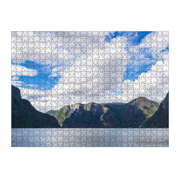 Puzzle Ravensburger "Aurlandsfjord mit Berge" artboxONE - Natur,Reise,Reise / Strand und Meer,Reise / Länder
