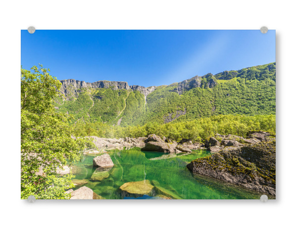 Acrylglasbild "Gletschersee Bondhusvatnet" artboxONE - Natur,Reise,Reise / Länder