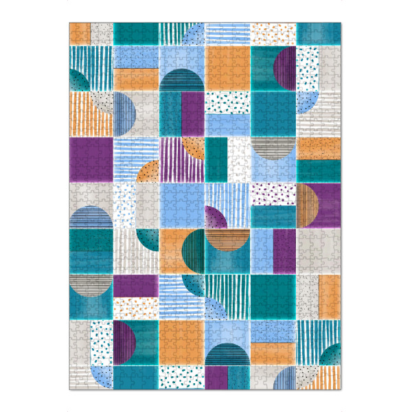 Puzzle Ravensburger "Painted Modern Tiles Summer Party" artboxONE - Abstrakt,Geometrie