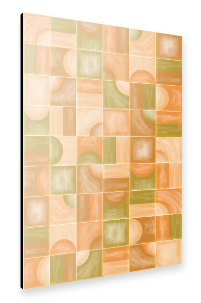Alu-Dibond "Weiche Laubfliesen" 30x20 cm artboxONE